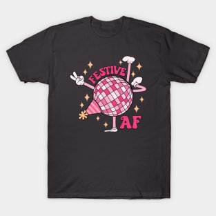 Festive Af New Year Discoball T-Shirt